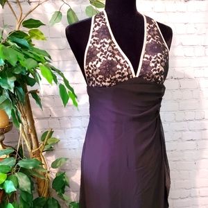 Bari Jay Satin Chiffon Dress 3-4